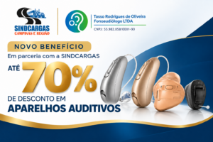 Parceria SINDCARGAS – 70% de desconto em aparelhos auditivos